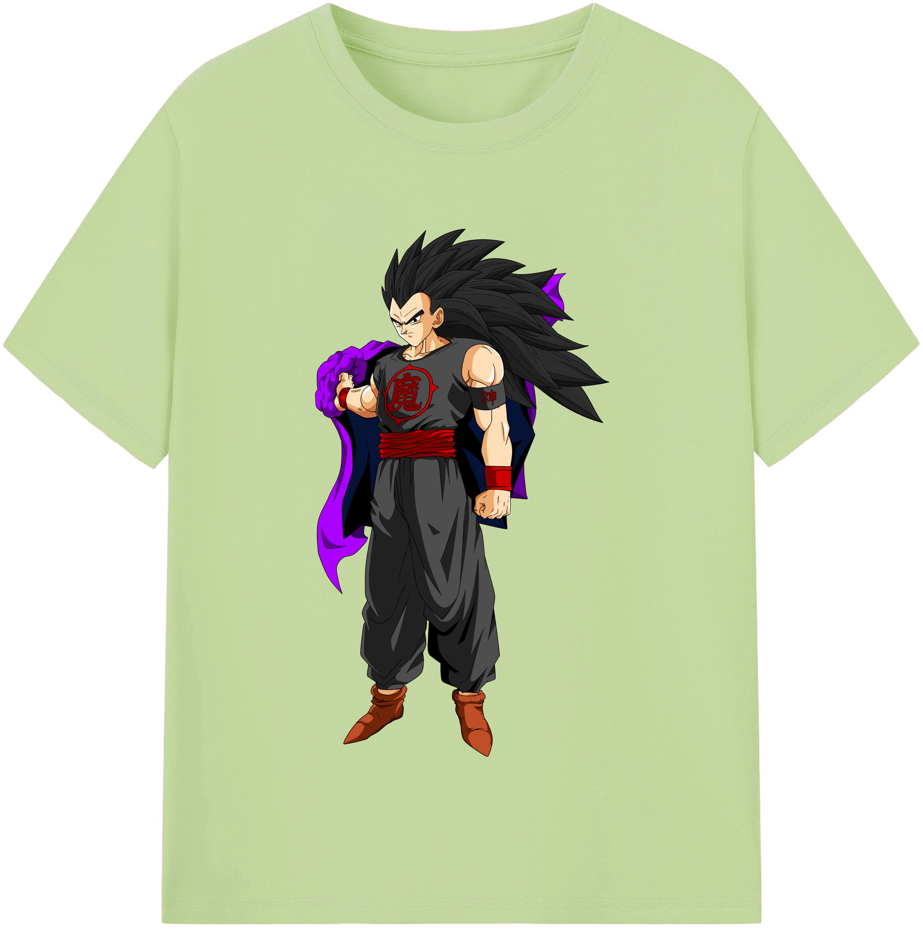 （画像用） ドラゴンボール ベジータ四世（Bejīta Yonsei）DRAGON BALL Vegeta IV 綿100％半袖Tシャツ（フロントプリント）
